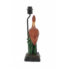 Load image into Gallery viewer, Table Lamp / Light, Crane Standing Tall, Burnt Red / Orange, Gold, Black