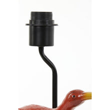 Load image into Gallery viewer, Table Lamp / Light, Crane Leaning, Burnt Red / Orange, Gold, Black