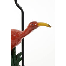Load image into Gallery viewer, Table Lamp / Light, Crane Leaning, Burnt Red / Orange, Gold, Black