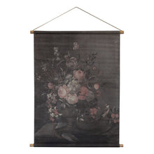 Load image into Gallery viewer, Wall Hanging / Picture. Canvas, Vintage Floral Rose Style Print. 97x76cm
