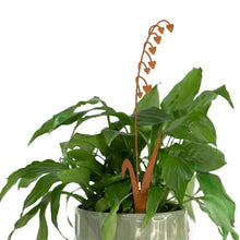 Load image into Gallery viewer, Pot Plant Flower Stakes, Rust Metal Finish, Set of 3 Spike Floral Assorted, Ornamental