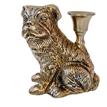 Load image into Gallery viewer, Candleholder, 'Big Dog', Bronze / Brass Finish, for Dinner Candles / Candle Sticks VF.