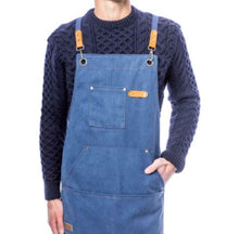 Load image into Gallery viewer, Apron. Canvas Workshop Utility Apron in Blue, Denim Colourway