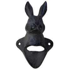 Load image into Gallery viewer, Bottle Opener, Cast Iron Hare / Rabbit, Wall Mountable Opener
