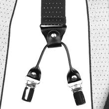 Load image into Gallery viewer, Braces for Trousers, Traditional Black, White Dot Design