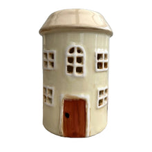 Load image into Gallery viewer, Candle House, Ceramic Dutch House for Wax Melts, Glazed Pottery, Cream.
