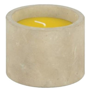 Candle, Citronella Candle in Concrete Pot, Citrus Scent