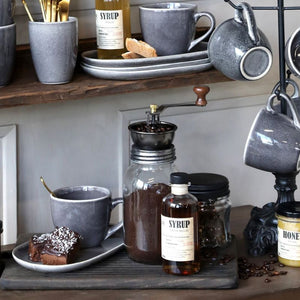 Kitchen Jar, Coffee Grinder Jar with Spare Lid, Danish