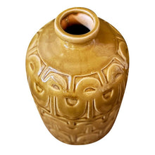 Load image into Gallery viewer, Vase, Danish Glazed Pottery, Tall, Art Deco Influence - Curry / Ochre  VF
