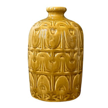 Load image into Gallery viewer, Vase, Danish Glazed Pottery, Tall, Art Deco Influence - Curry / Ochre VF