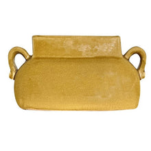 Load image into Gallery viewer, Vase or Plant Pot, Danish Glazed Pottery. Pot with Handles - Curry Colour VF