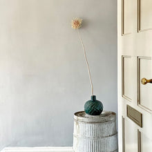 Load image into Gallery viewer, Vase, Danish Glazed Pottery, Artichoke. Pot with Handles - Dark Green VF.