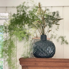 Load image into Gallery viewer, Vase, Danish Glazed Pottery, Artichoke. Pot with Handles - Dark Green VF.