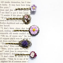 Load image into Gallery viewer, Hair Slide Set.  5 Bobby Pin hair accessories in &quot;Luscious Lilac&quot;.
