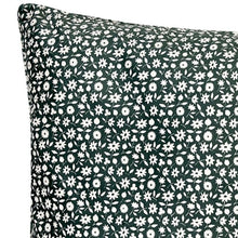 Load image into Gallery viewer, Cushion. Rectangle Velvet Patterned Cushion. Cream and Green 'Forest' Pattern. VF