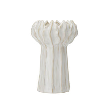 Load image into Gallery viewer, Plant Pot / Vase, Hyacinth Ribbed Stoneware, Off White, Tall