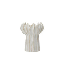 Load image into Gallery viewer, Plant Pot / Vase, Hyacinth Ribbed Stoneware, Off White, Tall