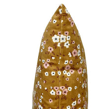 Load image into Gallery viewer, Cushion. Square Velvet, with Golden Floral Pattern. 'Jurassic' Design. VF.