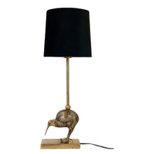 Load image into Gallery viewer, Table Lighting, Kiwi Lamp, Brass Finish with Black Velvet Shade.