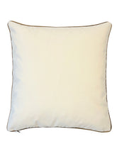 Load image into Gallery viewer, Cushion. Square Velvet, Patterned with Piping. 'Lavender' Deco Style. VF