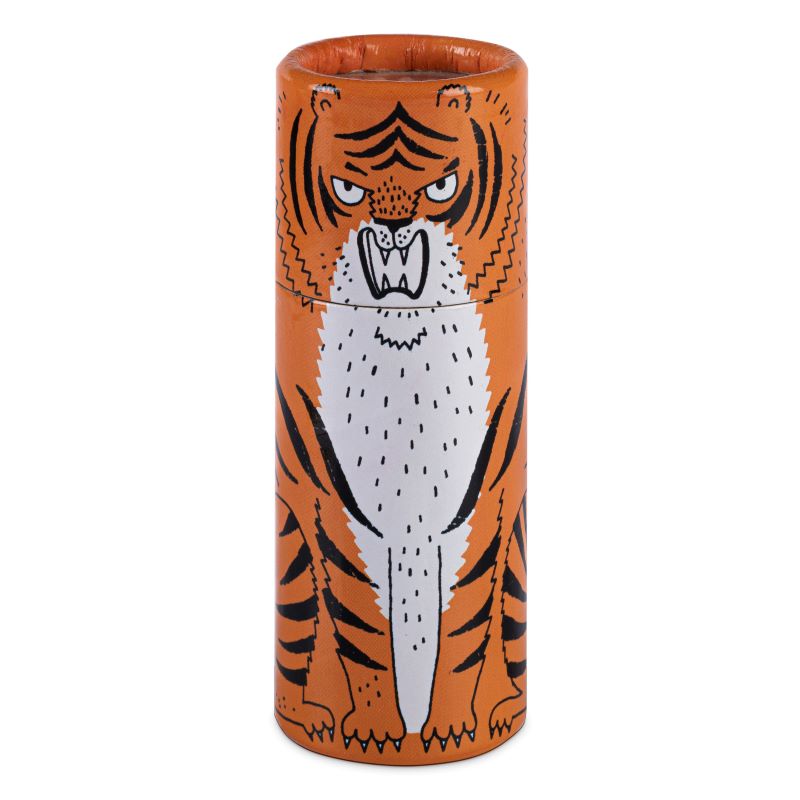 Match Box Cylinder, Tiger / Animal Safety Matches