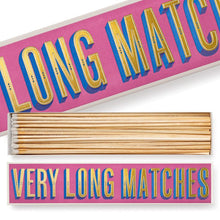 Load image into Gallery viewer, Match Box Long, Very Long Matches, Pink & Gold Box