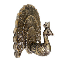 Load image into Gallery viewer, Hook, Antique Brass Finish, Metal Peacock Coat Hook VF