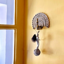 Load image into Gallery viewer, Hook, Antique Brass Finish, Metal Peacock Coat Hook VF