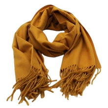 Load image into Gallery viewer, Scarf, Large, Soft Cashmere feel, Pashmina / Blanket Throw - Colourway Mustard
