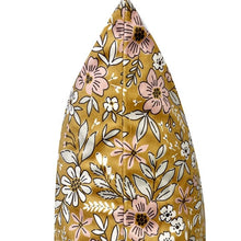 Load image into Gallery viewer, Cushion. Square Velvet, Patterned, 'Spruce' Golden Yellow Floral Design. VF