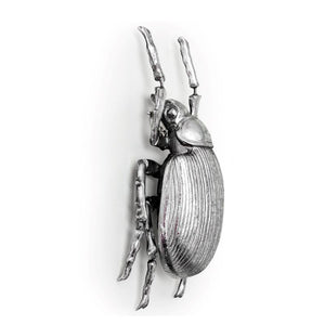 Wall Art, Large Silver 'Beetle' Wall Decoration