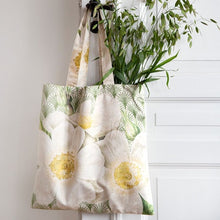 Load image into Gallery viewer, Bag, Totebag. Velour printed fabric. Flower Range. Soft & Luxurious Shopping Bag. VF