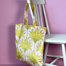 Load image into Gallery viewer, Bag, Totebag. Velour printed fabric. Flower Range. Soft & Luxurious Shopping Bag. VF