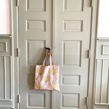 Load image into Gallery viewer, Bag, Totebag. Velour printed fabric. Flower Range. Soft & Luxurious Shopping Bag. VF