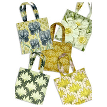 Load image into Gallery viewer, Bag, Totebag. Velour printed fabric. Flower Range. Soft & Luxurious Shopping Bag. VF