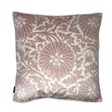 Load image into Gallery viewer, Cushion. Square Velvet, with Piping. Plaster Pink Circle Design. VF