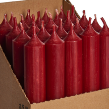 Load image into Gallery viewer, Candle, Long Dinner Candle 25cm, 11.5hrs burning time. Dark Red