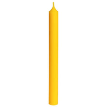 Load image into Gallery viewer, Candle, Long Dinner Candle 25cm, 11.5hrs burning time. Yellow.