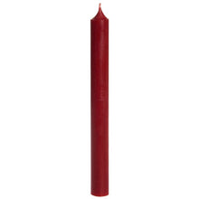 Load image into Gallery viewer, Candle, Long Dinner Candle 25cm, 11.5hrs burning time. Dark Red