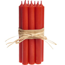Load image into Gallery viewer, Candle, Long Dinner Candle 25cm, 11.5hrs burning time. Red Crimson
