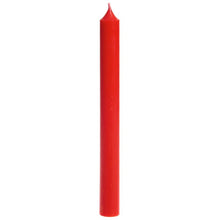 Load image into Gallery viewer, Candle, Long Dinner Candle 25cm, 11.5hrs burning time. Red Crimson
