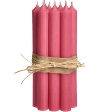 Load image into Gallery viewer, Candle, Long Dinner Candle 25cm, 11.5hrs burning time. Pink