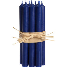 Load image into Gallery viewer, Candle, Long Dinner Candle 25cm, 11.5hrs burning time. Navy, Dark Blue
