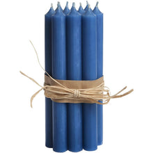 Load image into Gallery viewer, Candle, Long Dinner Candle 25cm, 11.5hrs burning time. Petrol Blue