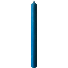 Load image into Gallery viewer, Candle, Long Dinner Candle 25cm, 11.5hrs burning time. Petrol Blue