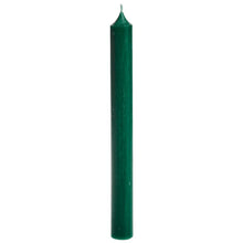 Load image into Gallery viewer, Candle, Long Dinner Candle 25cm, 11.5hrs burning time. Dark Green