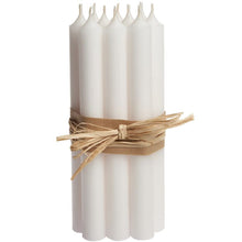 Load image into Gallery viewer, Candle, Long Dinner Candle 25cm, 11.5hrs burning time. White