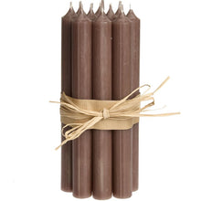 Load image into Gallery viewer, Candle, Long Dinner Candle 25cm, 11.5hrs burning time. Mud
