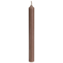 Load image into Gallery viewer, Candle, Long Dinner Candle 25cm, 11.5hrs burning time. Mud