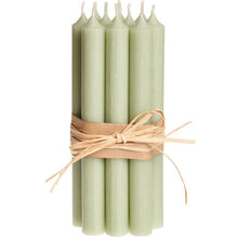 Load image into Gallery viewer, Candle, Long Dinner Candle 25cm, 11.5hrs burning time. Sage